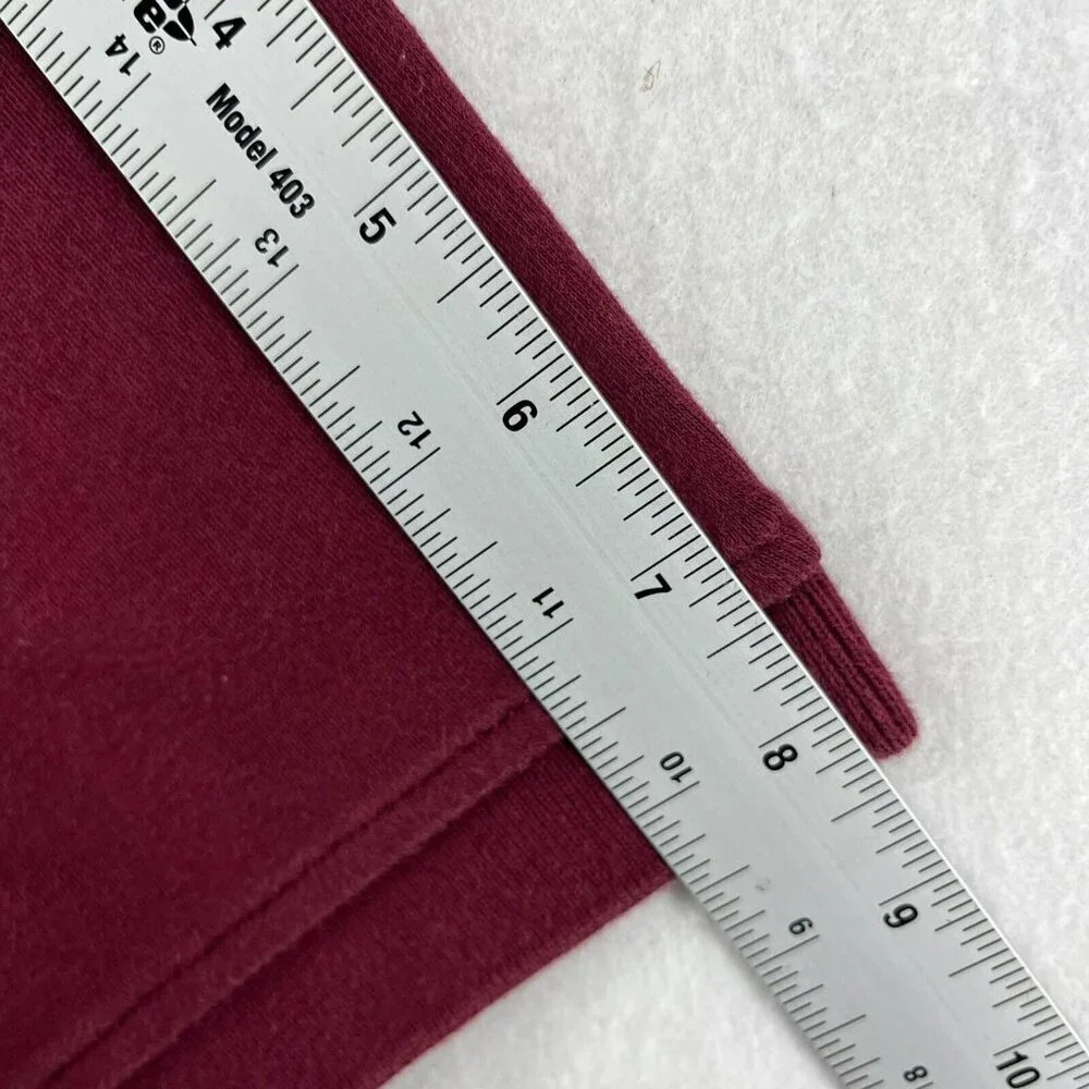 Tommy Hilfiger Polo Shirt Men's Sz M Maroon Custom Fit 2-Button Embroidered Logo - Picture 5 of 10